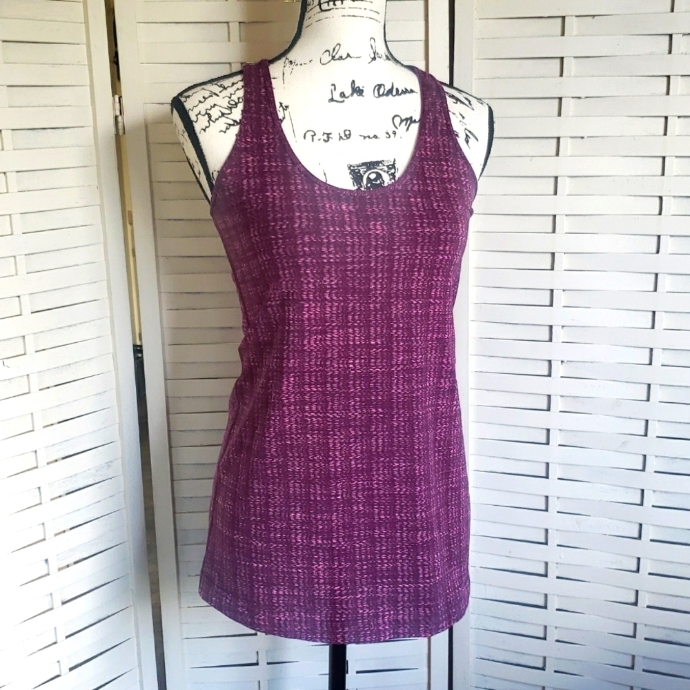 Lululemon Race Back Burgundy Tank Womens Top